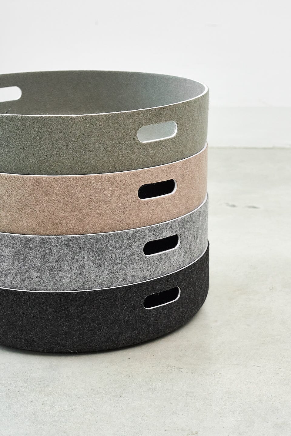 Cesto Dog Toy Basket in Concrete