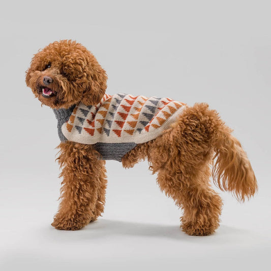 Little Triangle Alpaca Wool Dog Sweater