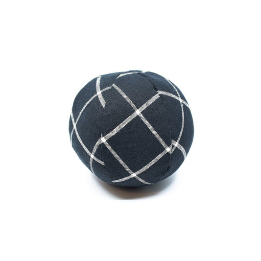 Eco-Friendly Toy Ball in Black Plaid