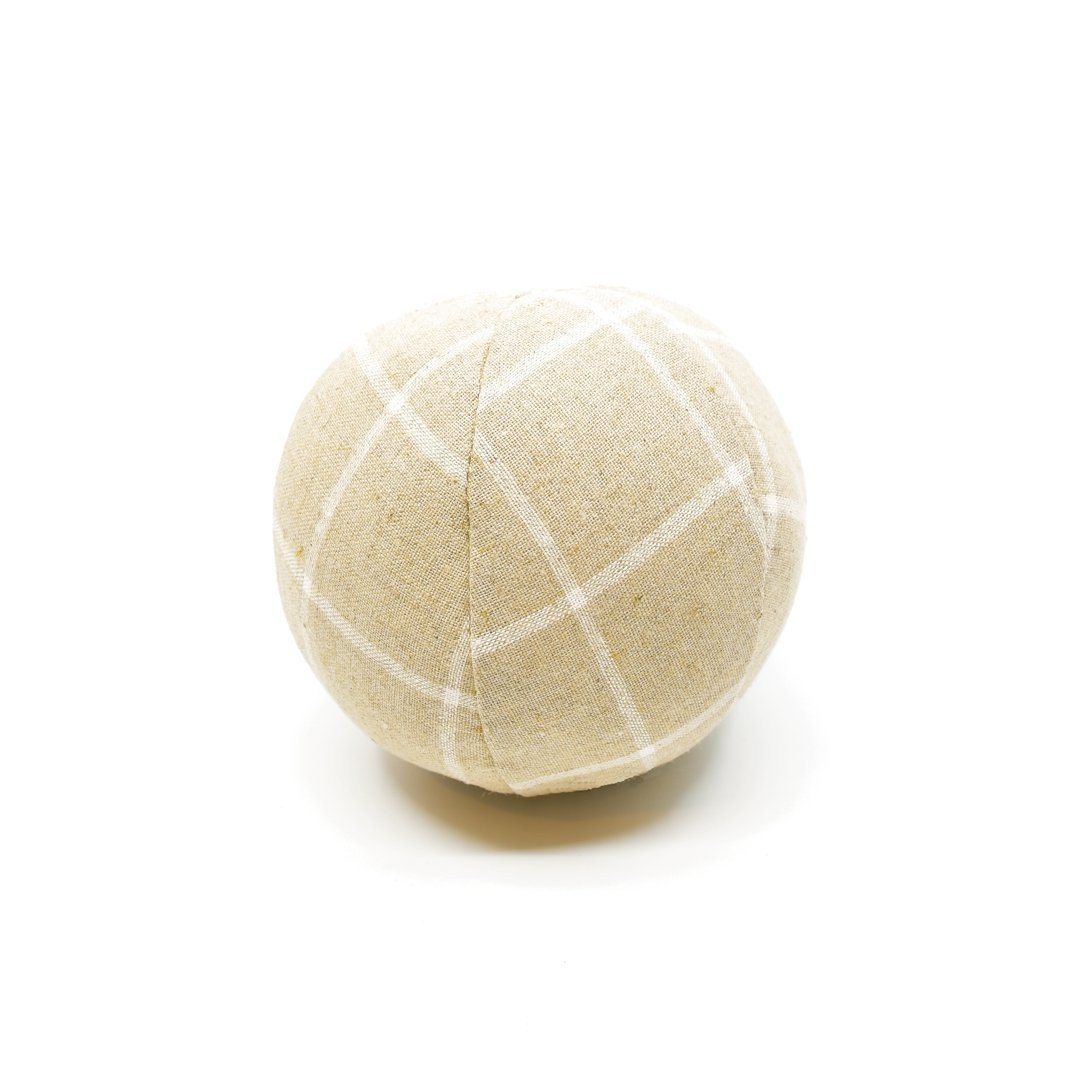 Eco-Friendly Toy Ball in Black Plaid