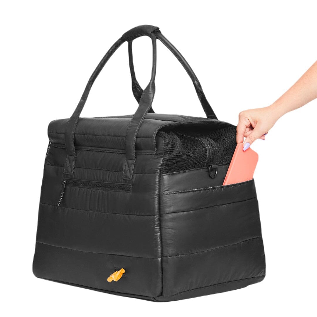 Padded Destination Dog Carrier in Jet Black