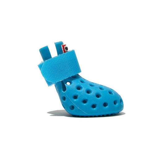 WagWellies Summer Paw Protector Dog Booties in Aqua Blue