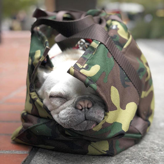 Cordura Camo Zipper Dog Carrier - This Dog's Life