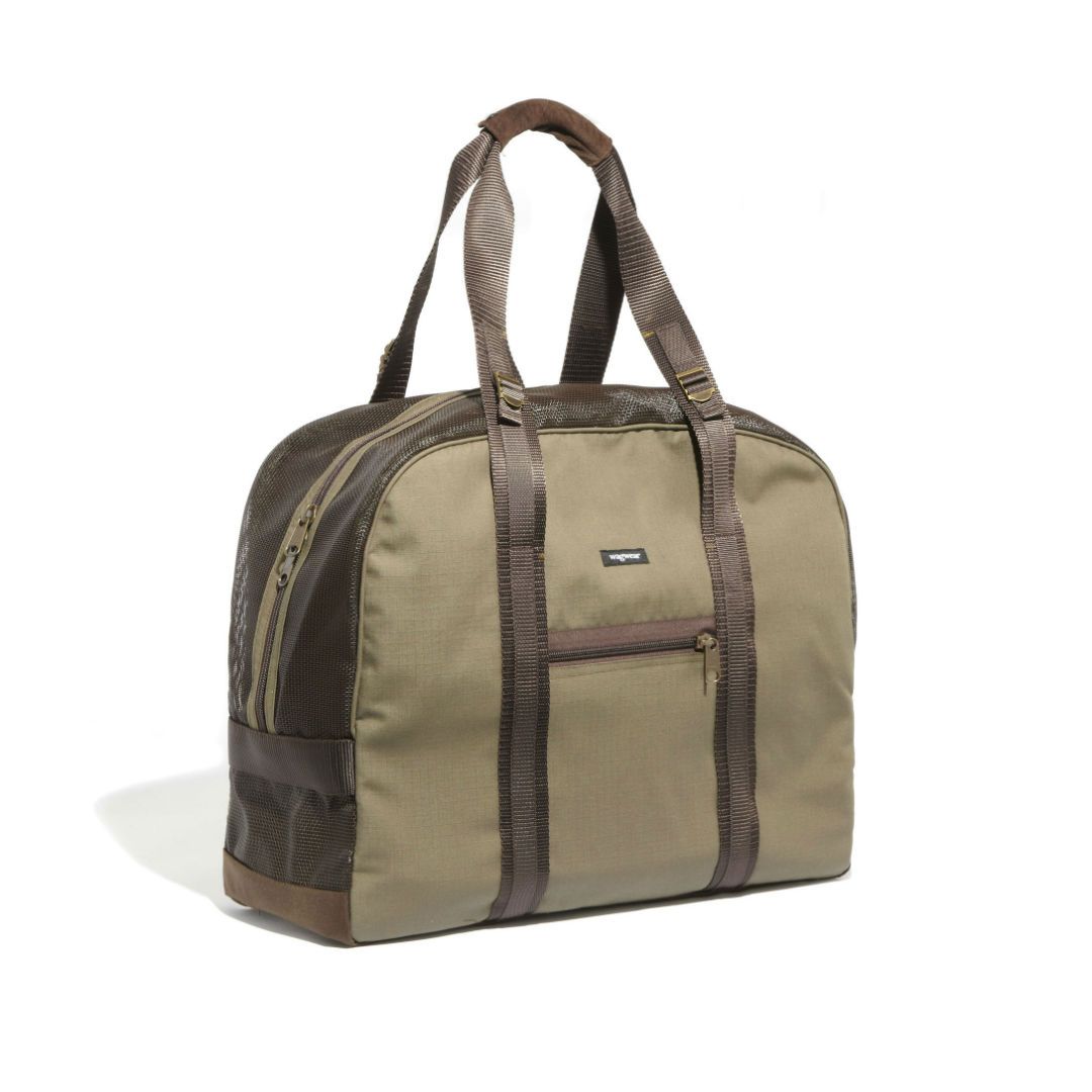 Mesh Panel Airline-Approved Dog Carrier in Orange and Brown - This Dog's Life