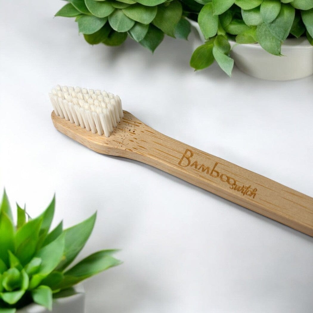Double-Sided Bamboo Dog Toothbrush