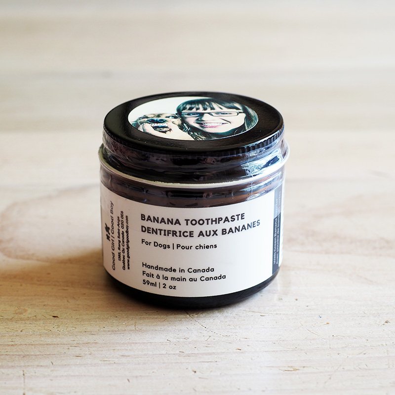 Coconut Oil Dog Toothpaste in Banana