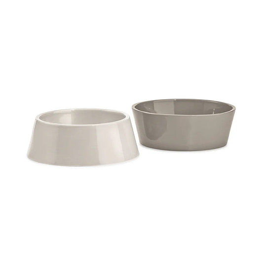 Doppio Dog Bowl Set in Nougat