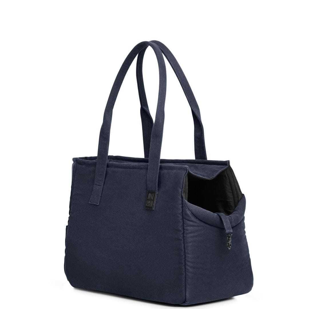 The Weekend Dog Carrier Tote in Navy Blue Canvas