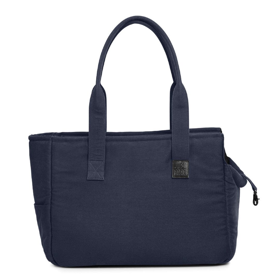 The Weekend Dog Carrier Tote in Navy Blue Canvas