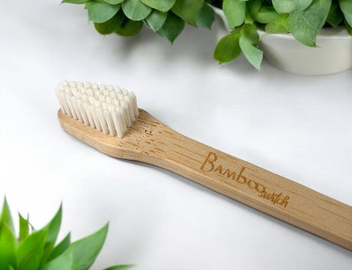 Double-Sided Bamboo Dog Toothbrush