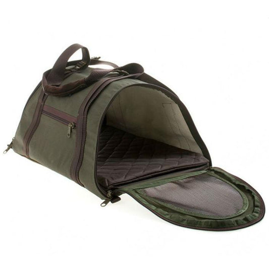 Airline-Approved Dome-Shaped Dog Carrier in Camo - This Dog's Life