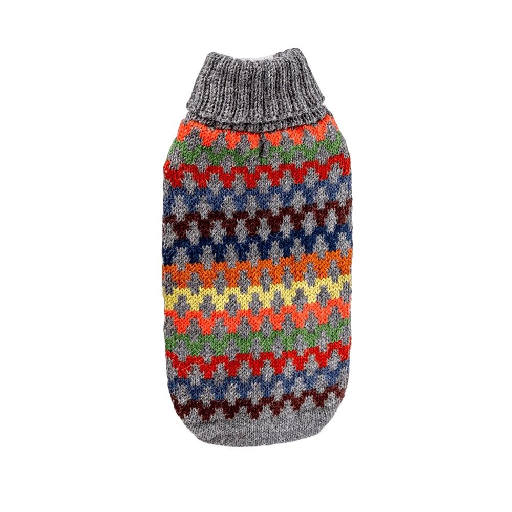 Multicolored Crossroads Alpaca Wool Dog Sweater