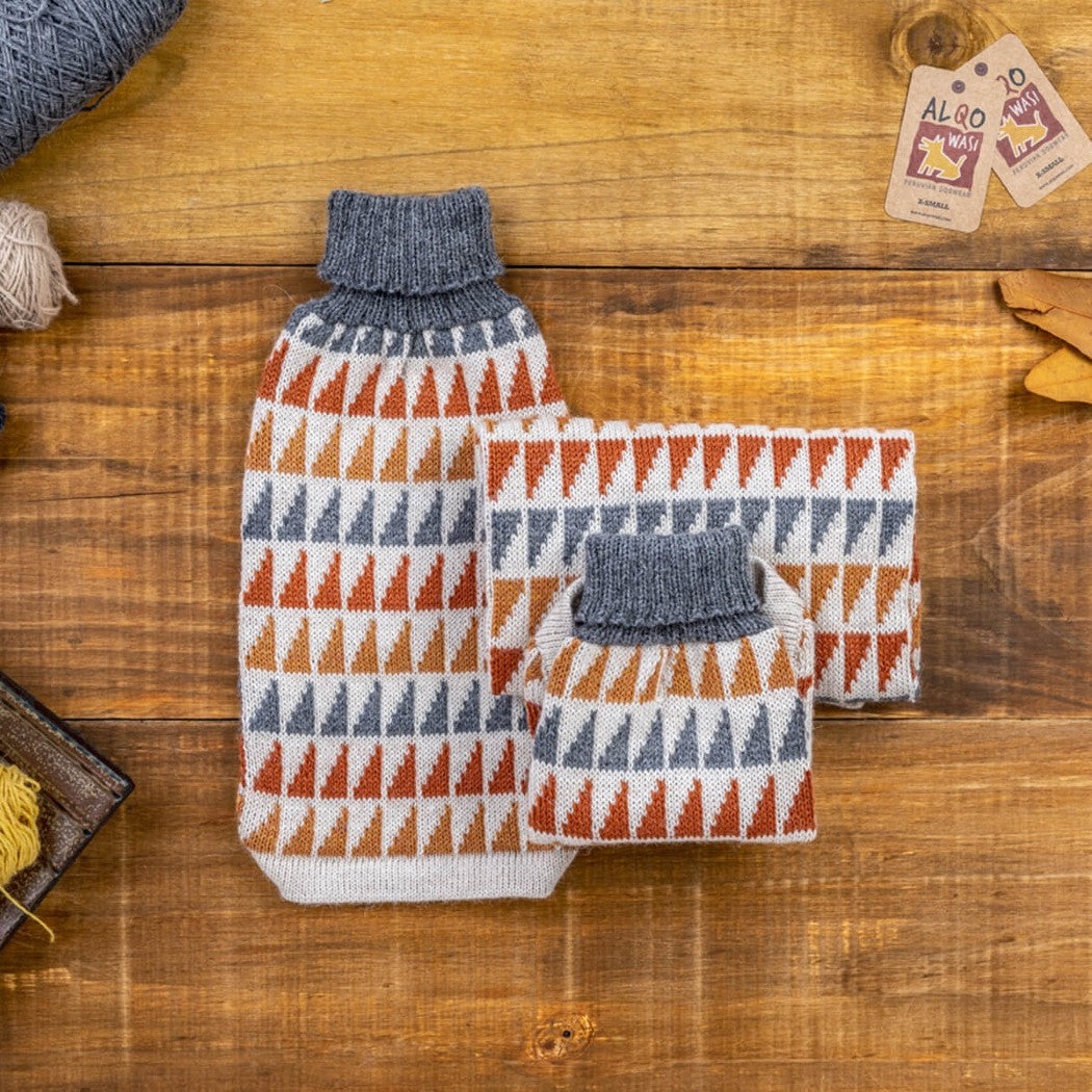 Little Triangle Alpaca Wool Dog Sweater