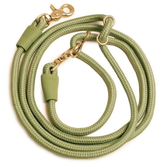 Eco-Friendly Infinity Leash in Moss Green