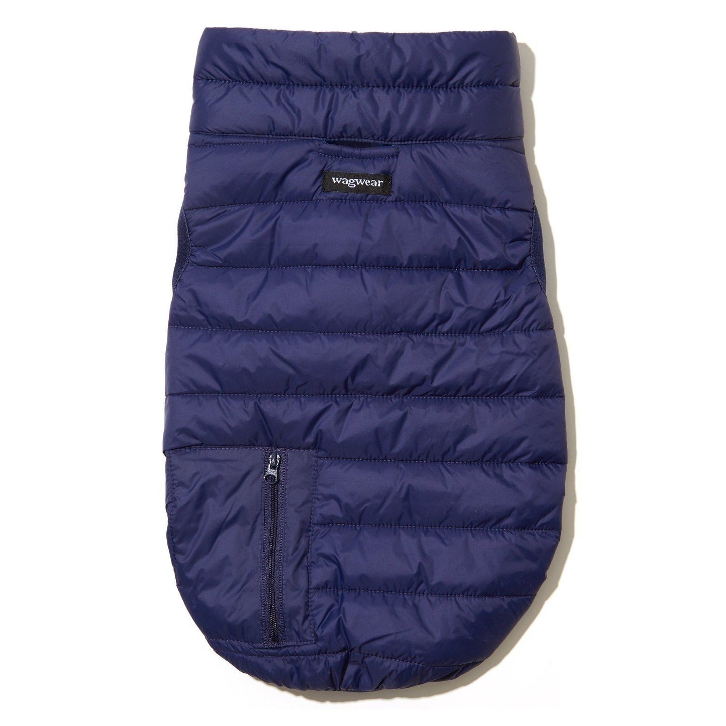 Reversible Water-Resistant Puffer Jacket Vest in Cobalt Blue and Aqua