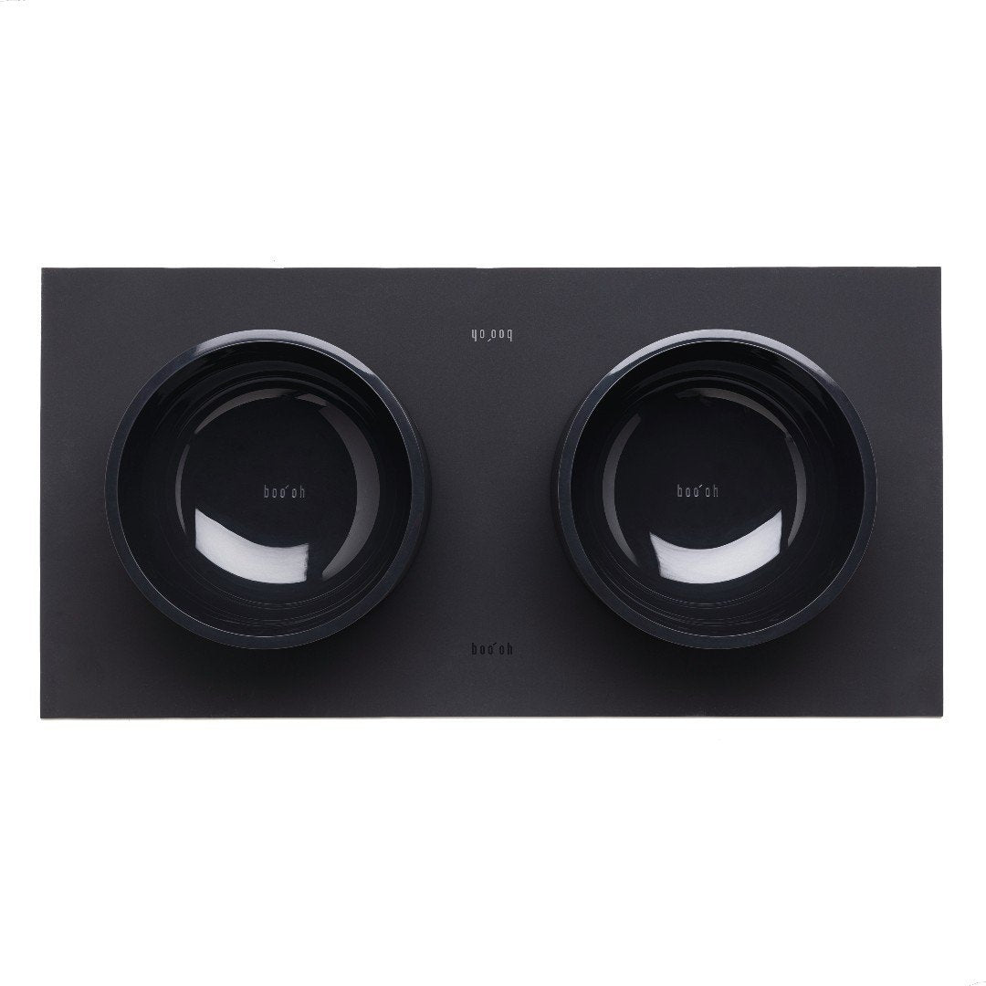 Classic Essential Dog Bowl in Deep Charcoal Gray