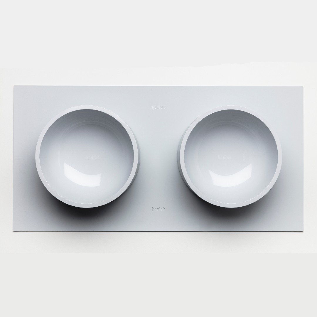 Classic Essential Dog Bowl in Deep Charcoal Gray