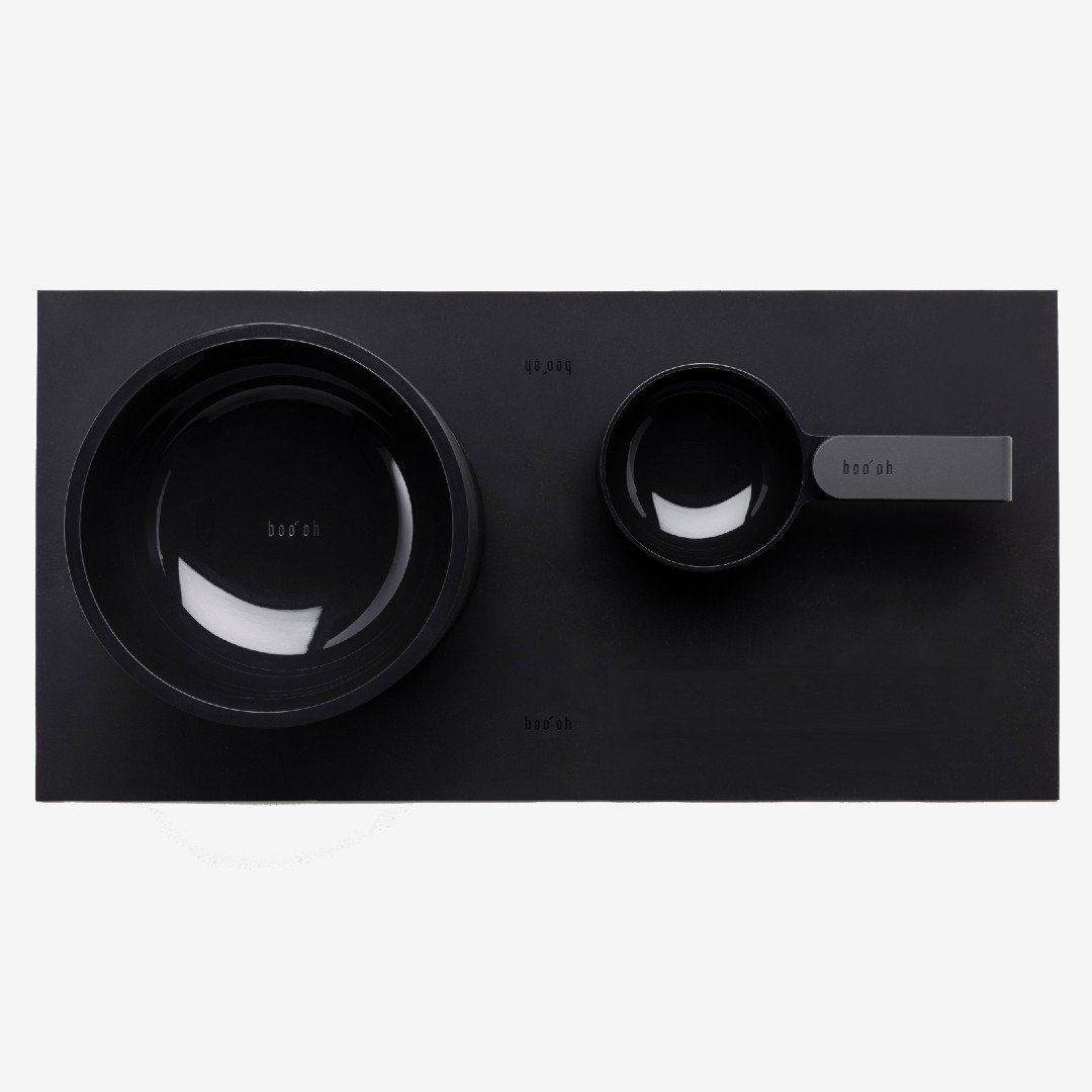 Classic Essential Dog Bowl in Deep Charcoal Gray