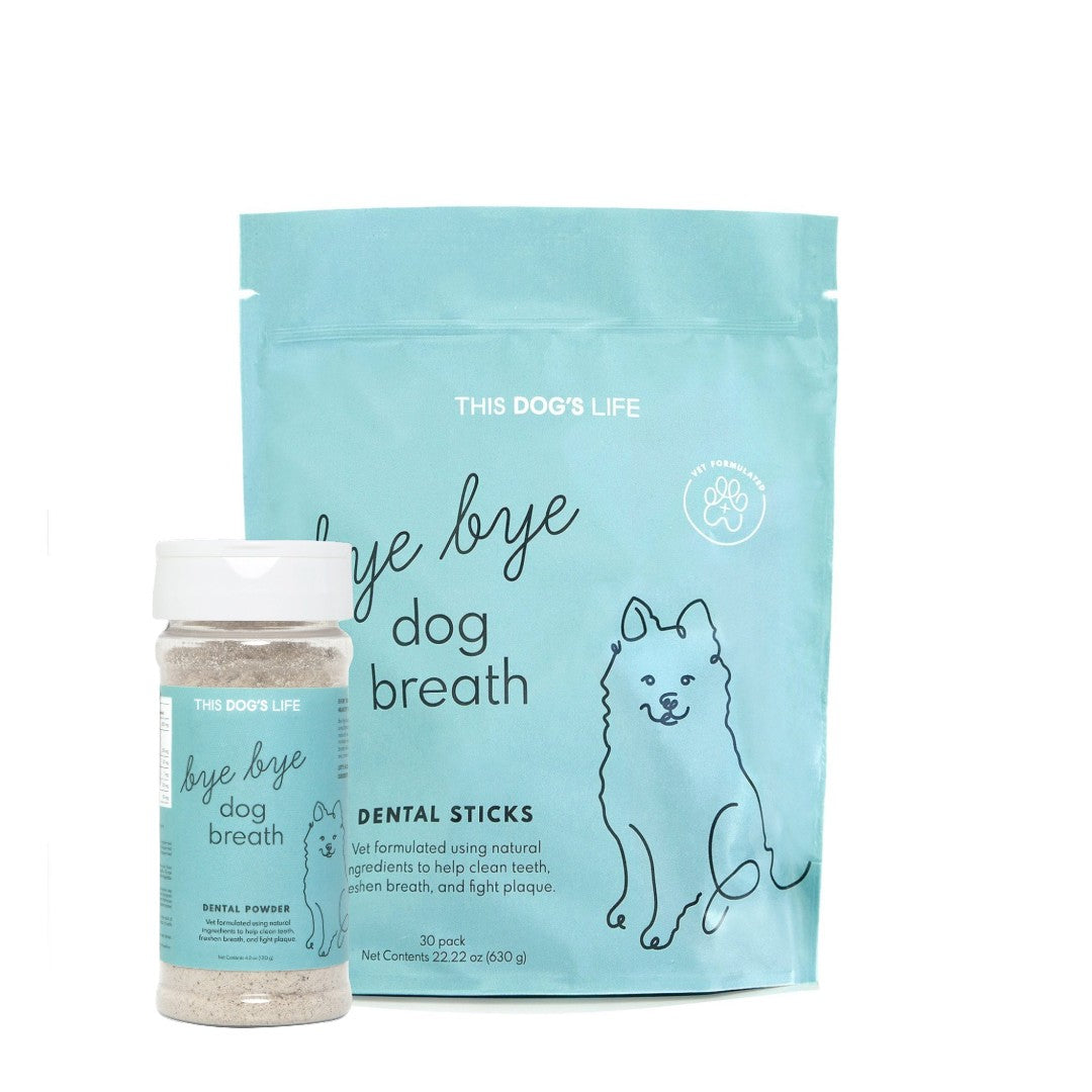 Bad Dog Breath Supplement Bye Bye Dog Breath Dental Kit This Dog s Life