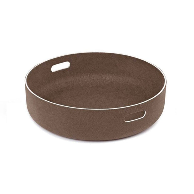 Cesto Dog Toy Basket in Chocolate Brown