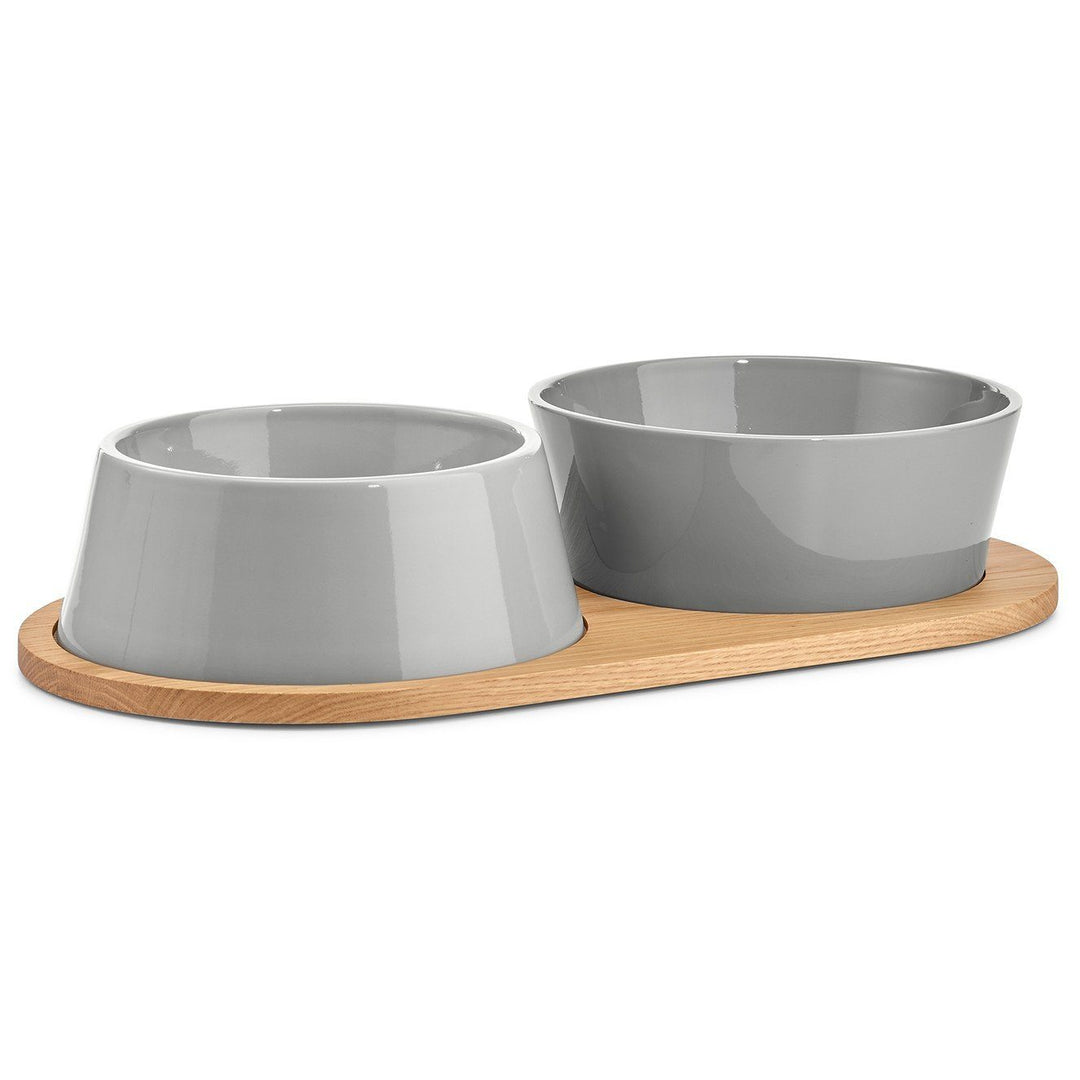 Doppio Dog Bowl Set in Concrete – This Dog's Life