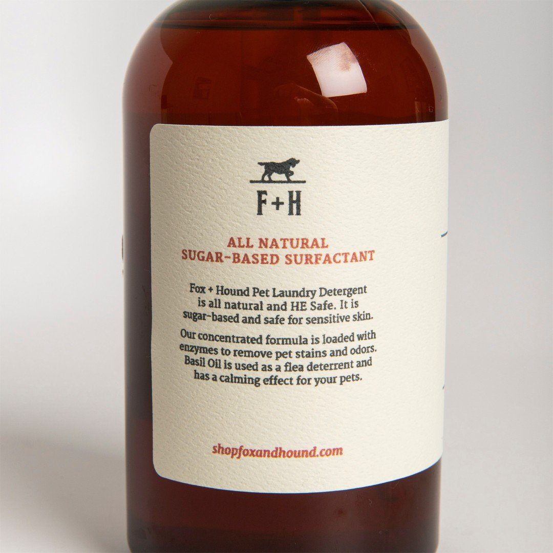 Natural Dog Laundry Detergent in Basil