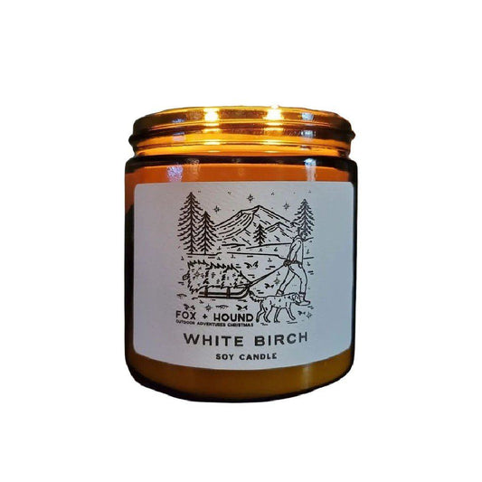 Dog Odor Eliminator Soy Candle in White Birch Christmas