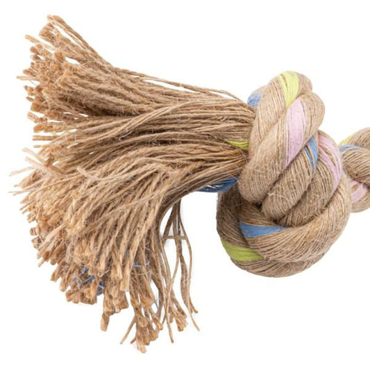 Natural Hemp Rope Double Knot Dog Toy