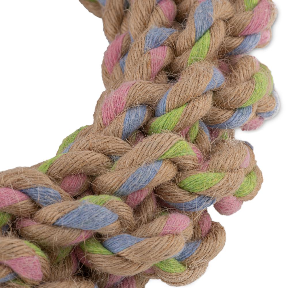 Natural Hemp Braided Circle Dog Toy