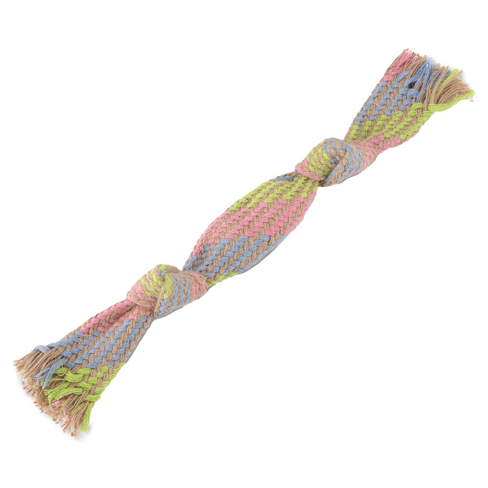 Natural Hemp Squeaky Rope Dog Toy