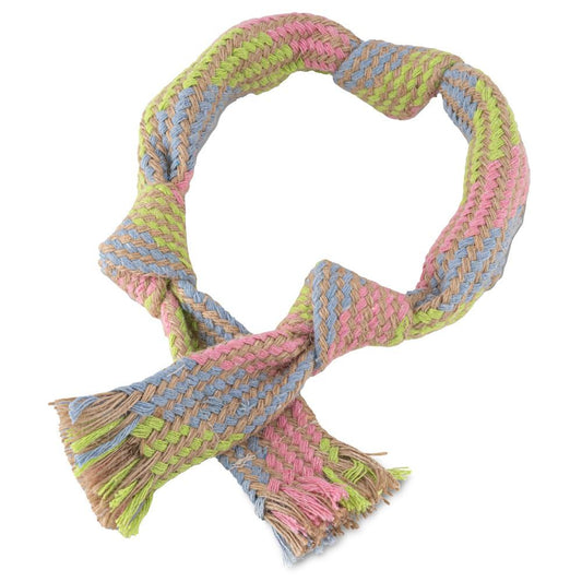 Natural Hemp Squeaky Rope Dog Toy