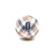 Eco-Friendly Toy Ball in Navy and Gray Flannel Plaid