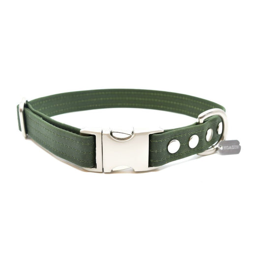 Vegan Eco-Friendly Canvas Collar in Ebony Black - This Dog's Life