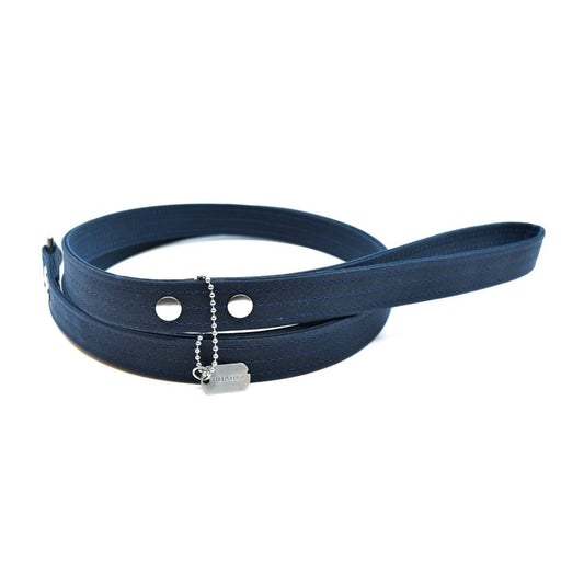 Vegan Eco-Friendly Canvas Leash in Navy Blue - This Dog's Life