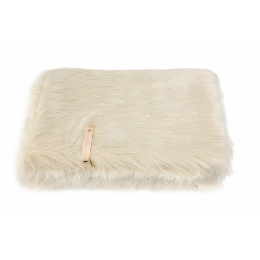 Ultimate Faux Fur Dog Blanket in Snow White