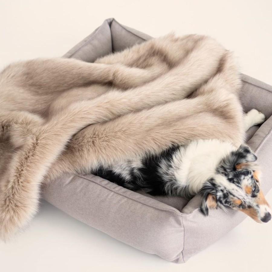 Ultimate Faux Fur Dog Blanket in Snow White