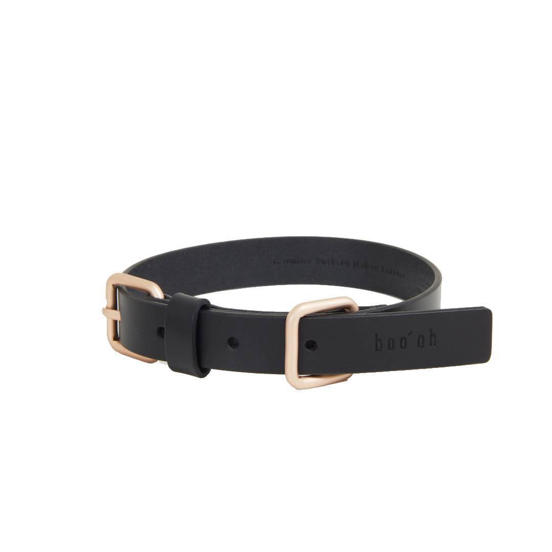 Handmade Premium Leather Collar Classic Gold