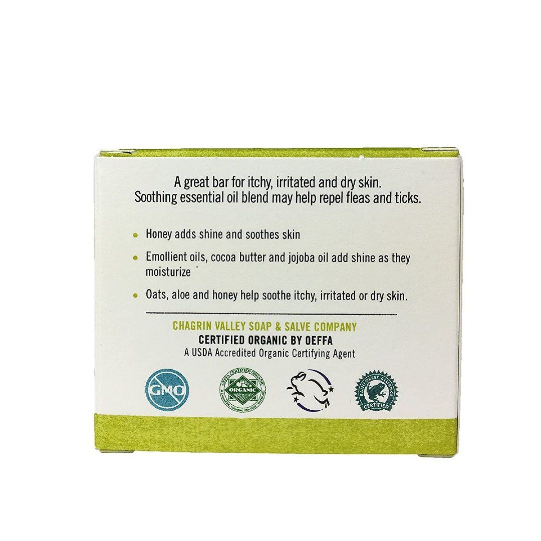 Honey and Oats Dog Shampoo Bar for Itchy Skin