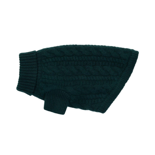 Cashmere Dog Sweater in Emerald Green