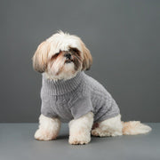Cashmere Dog Sweater in Heather Gray