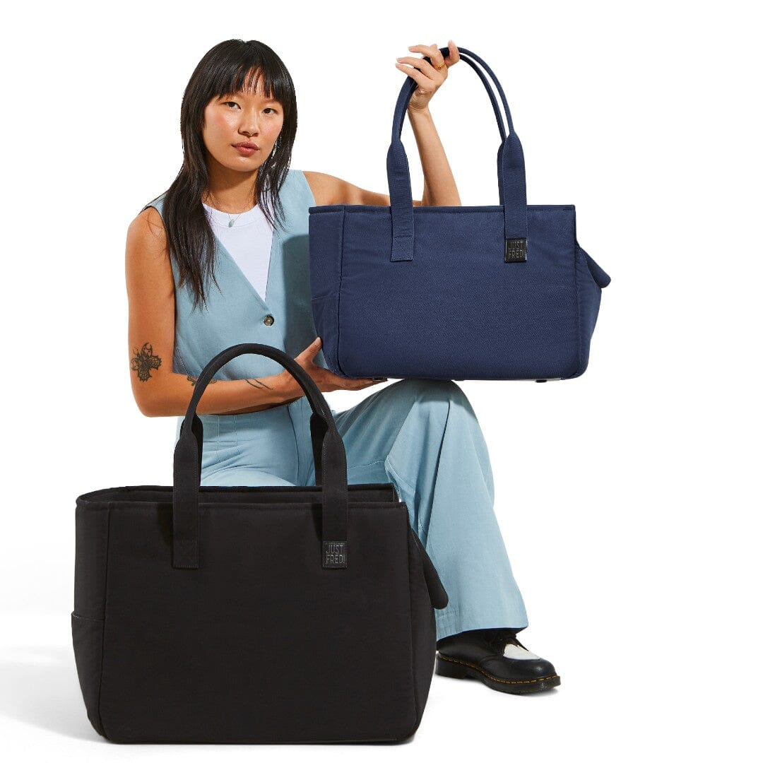 The Everyday Dog Carrier Bag in Navy Blue Canvas