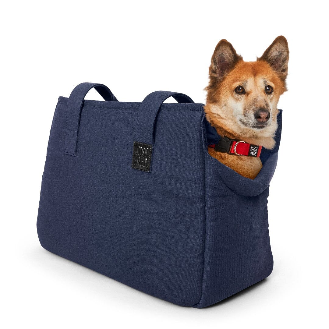 The Everyday Dog Carrier Bag in Navy Blue Canvas