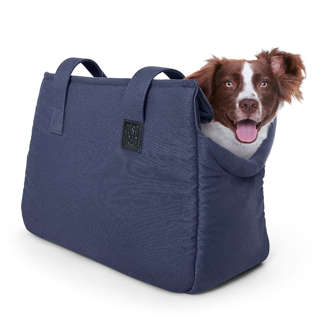 The Everyday Dog Carrier Bag in Navy Blue Canvas – This Dog's Life