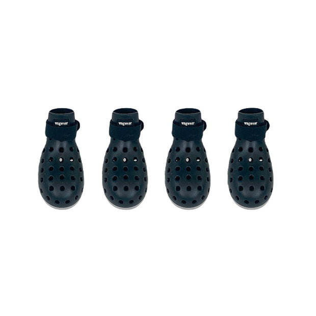 WagWellies Summer Paw Protector Dog Booties in Classic Black