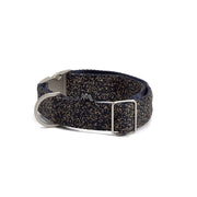 Adjustable Dog Collar in Indigo Blue Dotted Pattern - This Dog's Life