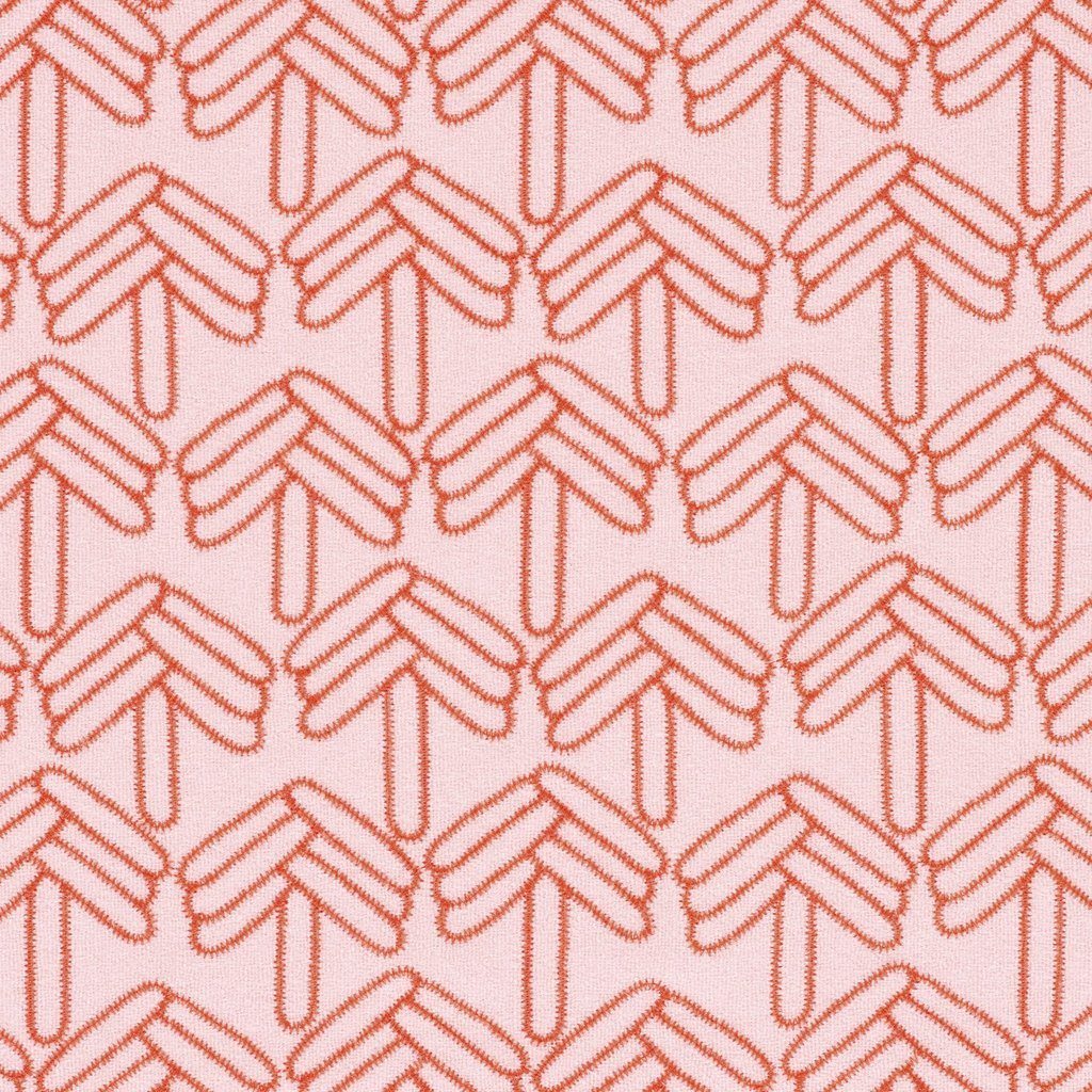 Wool Blend Leash in Coral Pink Pattern - This Dog's Life