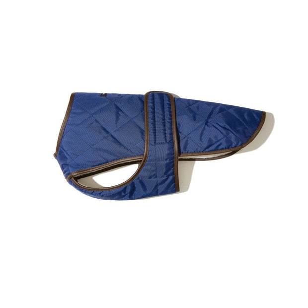 Quilted Water-Resistant Vest with Berber Fleece in Navy Blue