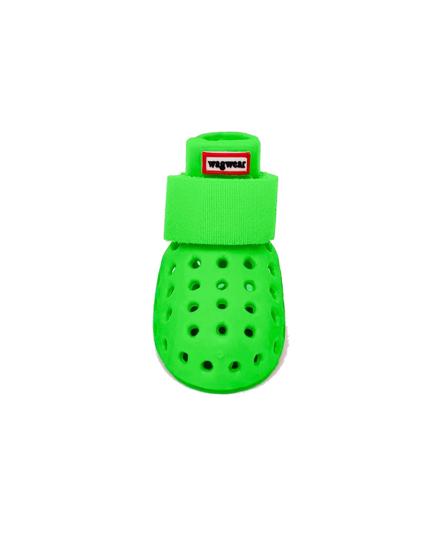 WagWellies Summer Paw Protector Dog Booties in Lime Green