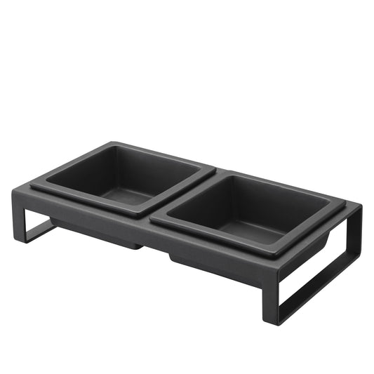 Modern Tip-Proof Dog Bowls in Black - This Dog's Life