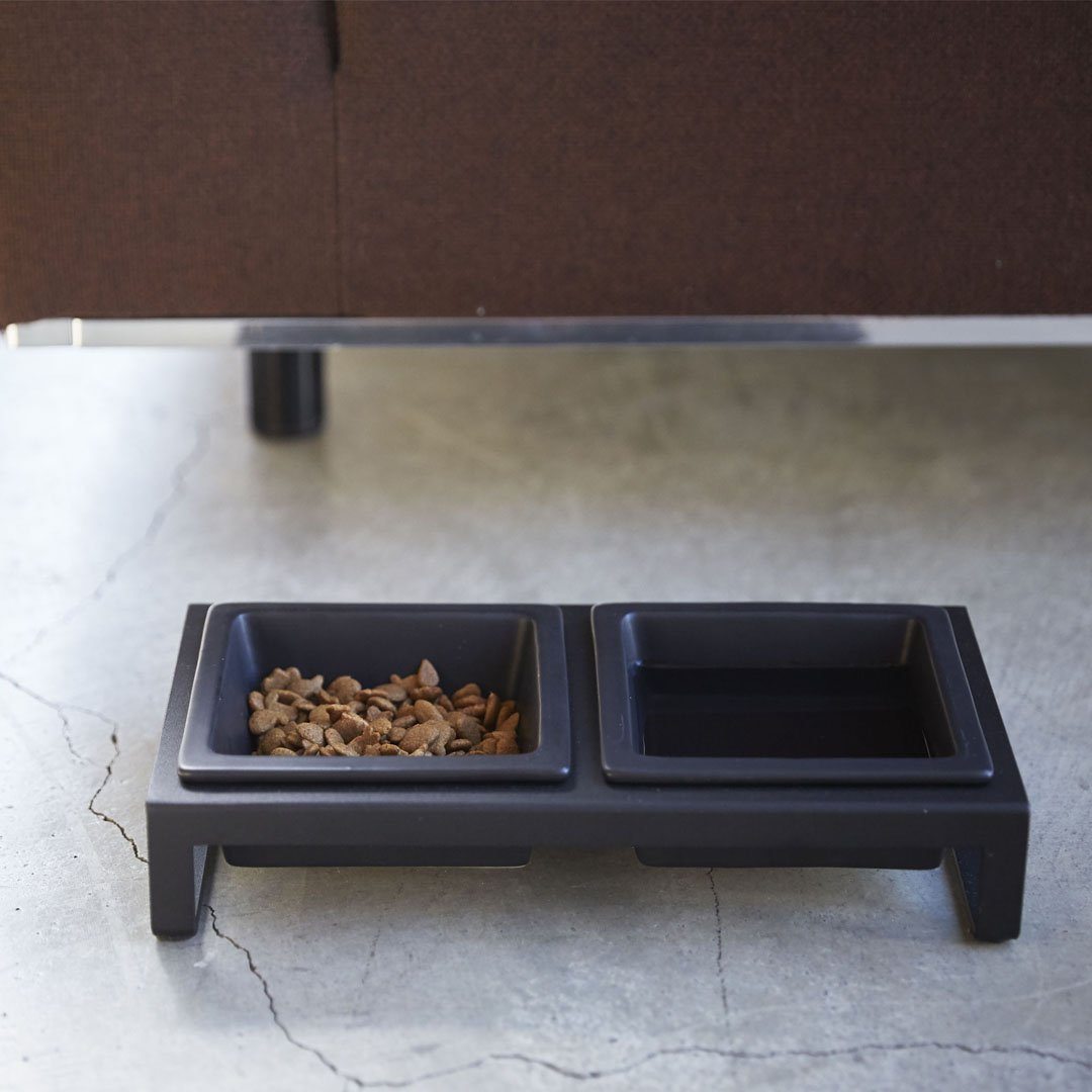 Modern Tip-Proof Dog Bowls in White - This Dog's Life